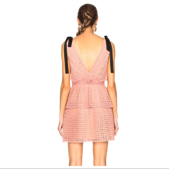 SELF-PORTRAIT CUTWORK MINI DRESS - Picture 4 of 5